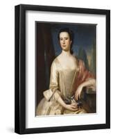 Portrait of a Woman-John Singleton Copley-Framed Premium Giclee Print