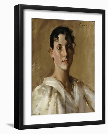 Portrait of a Woman-William Merritt Chase-Framed Giclee Print