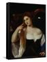 Portrait of a Woman-Titian (Tiziano Vecelli)-Framed Stretched Canvas
