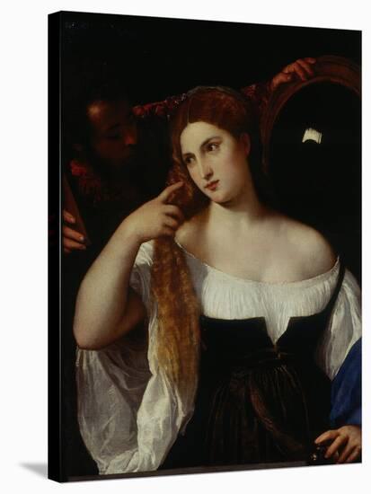 Portrait of a Woman-Titian (Tiziano Vecelli)-Stretched Canvas