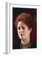 Portrait of a Woman-Gustav Klimt-Framed Art Print