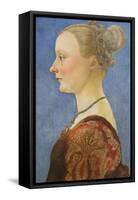 Portrait of a Woman-Piero del Pollaiuolo-Framed Stretched Canvas