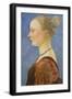 Portrait of a Woman-Piero del Pollaiuolo-Framed Art Print