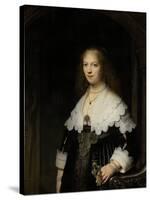 Portrait of a Woman-Rembrandt van Rijn-Stretched Canvas