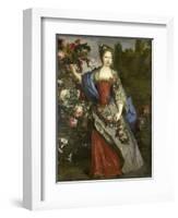 Portrait of a Woman-Nicolas de Largilliere-Framed Art Print