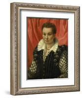 Portrait of a Woman.-Lorenzo Lotto-Framed Art Print