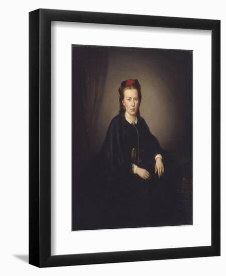 Portrait of a Woman-Hans Makart-Framed Premium Giclee Print