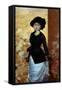 Portrait of a Woman-Giuseppe De Nittis-Framed Stretched Canvas