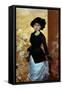 Portrait of a Woman-Giuseppe De Nittis-Framed Stretched Canvas