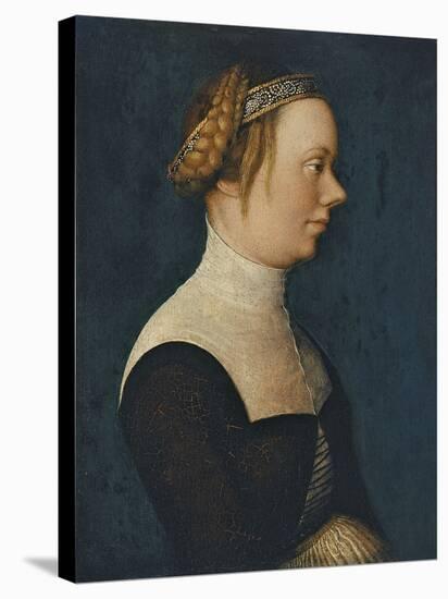 Portrait of a Woman-Hans Holbein the Younger-Stretched Canvas