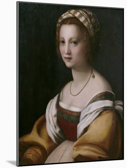 Portrait of a Woman-Andrea del Sarto-Mounted Giclee Print