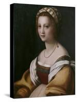 Portrait of a Woman-Andrea del Sarto-Stretched Canvas