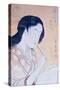 Portrait of a Woman-Kitagawa Utamaro-Stretched Canvas