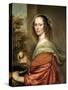 Portrait of a Woman-Adriaen Hanneman-Stretched Canvas