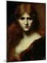 Portrait of a Woman-Jean-Jacques Henner-Mounted Giclee Print