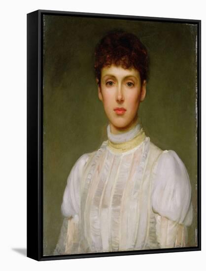Portrait of a Woman-Philip Hermogenes Calderon-Framed Stretched Canvas