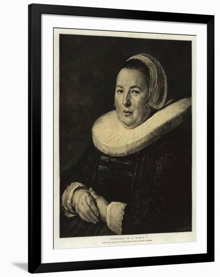 Portrait of a Woman-Frans Hals-Framed Premium Giclee Print