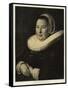 Portrait of a Woman-Frans Hals-Framed Stretched Canvas