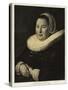 Portrait of a Woman-Frans Hals-Stretched Canvas