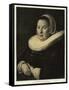 Portrait of a Woman-Frans Hals-Framed Stretched Canvas