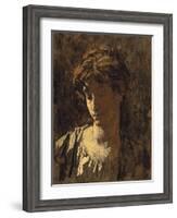 Portrait of a woman-Thomas Couture-Framed Giclee Print