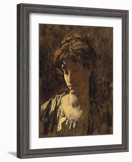 Portrait of a woman-Thomas Couture-Framed Giclee Print