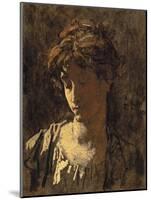 Portrait of a woman-Thomas Couture-Mounted Giclee Print