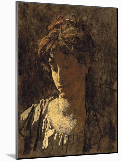 Portrait of a woman-Thomas Couture-Mounted Giclee Print