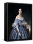 Portrait of a Woman-Franz Xaver Winterhalter-Framed Stretched Canvas