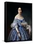 Portrait of a Woman-Franz Xaver Winterhalter-Framed Stretched Canvas