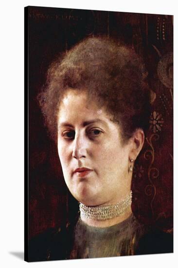 Portrait of a Woman-Gustav Klimt-Stretched Canvas