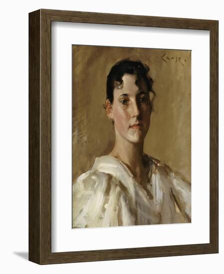 Portrait of a Woman-William Merritt Chase-Framed Giclee Print