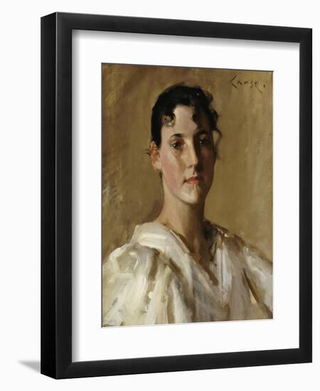 Portrait of a Woman-William Merritt Chase-Framed Giclee Print