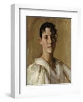 Portrait of a Woman-William Merritt Chase-Framed Giclee Print