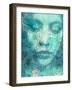 Portrait of a Womans Face with Floral Layer-Alaya Gadeh-Framed Photographic Print