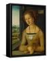 Portrait of a Younf Woman with Braided Hair-Albrecht Dürer-Framed Stretched Canvas