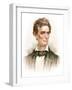 Portrait of a Young Abraham Lincoln-Stocktrek Images-Framed Art Print