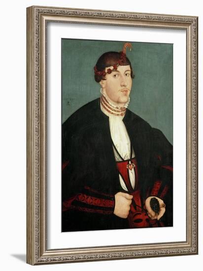 Portrait of a Young Aristocrat 1539, by Lucas Cranach the Elder-null-Framed Giclee Print