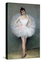 Portrait of a Young Ballerina-Pierre Carrier-belleuse-Stretched Canvas