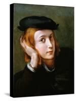 Portrait of a Young Blond Boy-Correggio-Stretched Canvas