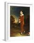 Portrait of a Young Boy in a Red Suit, Holding a Bow and Arrow-Arthur William Devis-Framed Giclee Print