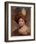 Portrait of a young boy in brown costume with a plumed hat sketch-Thomas Lawrence-Framed Giclee Print