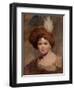 Portrait of a young boy in brown costume with a plumed hat sketch-Thomas Lawrence-Framed Giclee Print