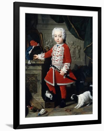 Portrait of a Young Boy in Hungarian Dress-Pierre-Joseph Redouté-Framed Giclee Print