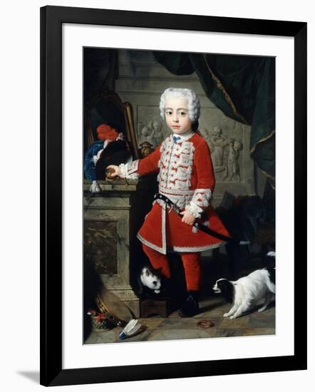 Portrait of a Young Boy in Hungarian Dress-Pierre-Joseph Redouté-Framed Giclee Print