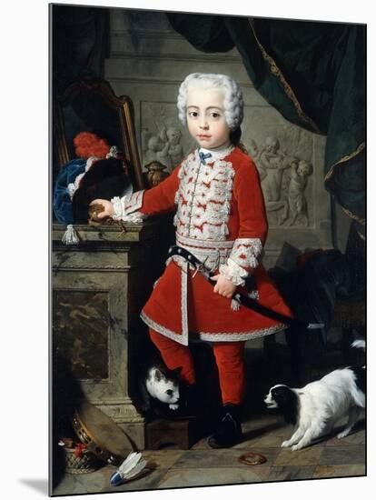 Portrait of a Young Boy in Hungarian Dress-Pierre-Joseph Redouté-Mounted Giclee Print