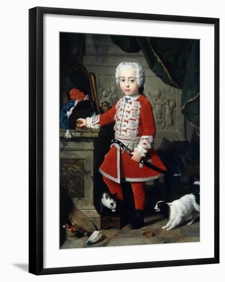 Portrait of a Young Boy in Hungarian Dress-Pierre Subleyras-Framed Giclee Print