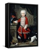 Portrait of a Young Boy in Hungarian Dress-Pierre Subleyras-Framed Stretched Canvas