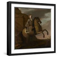 Portrait of a Young Boy on Horseback, C.1680s-90s-Michael Dahl-Framed Giclee Print