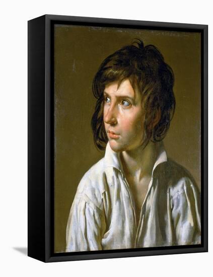 Portrait of a Young Boy-Anne-Louis Girodet de Roussy-Trioson-Framed Stretched Canvas